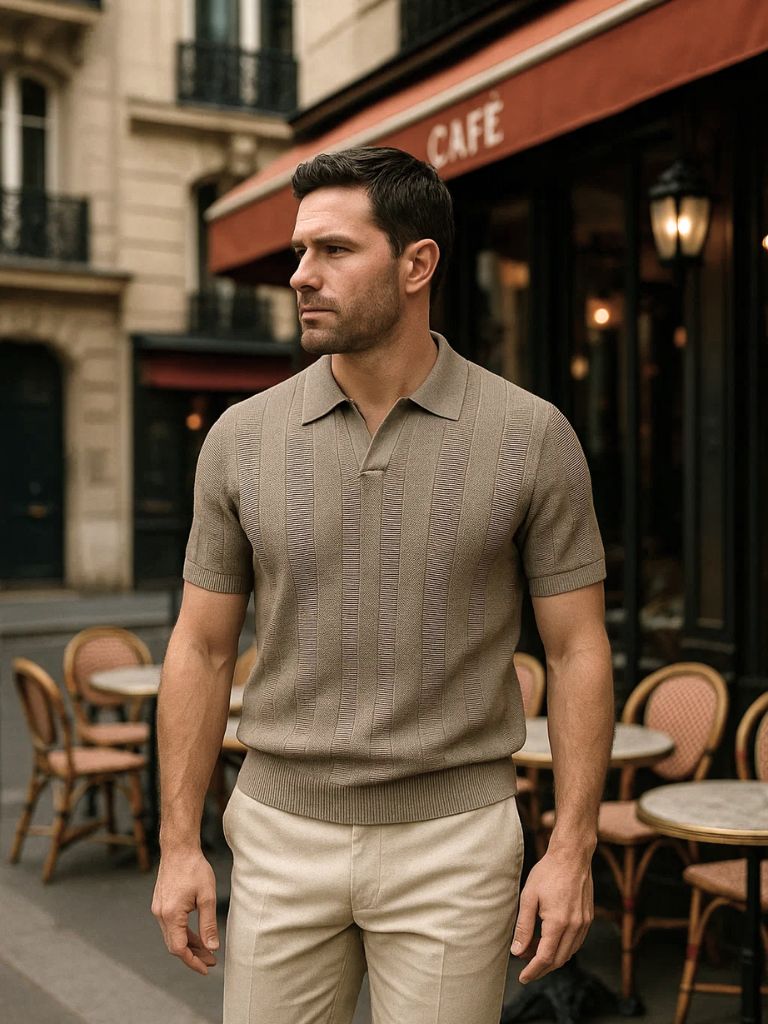 Beige Ancien Polo - Manly Man