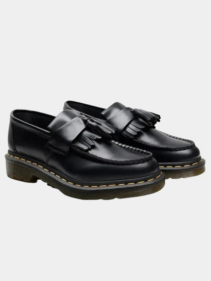Black Leather Loafers - Manly Man