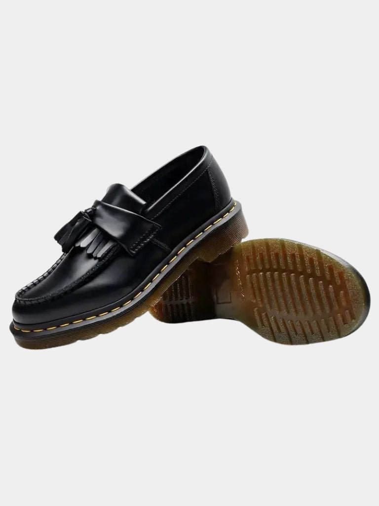 Black Leather Loafers - Manly Man
