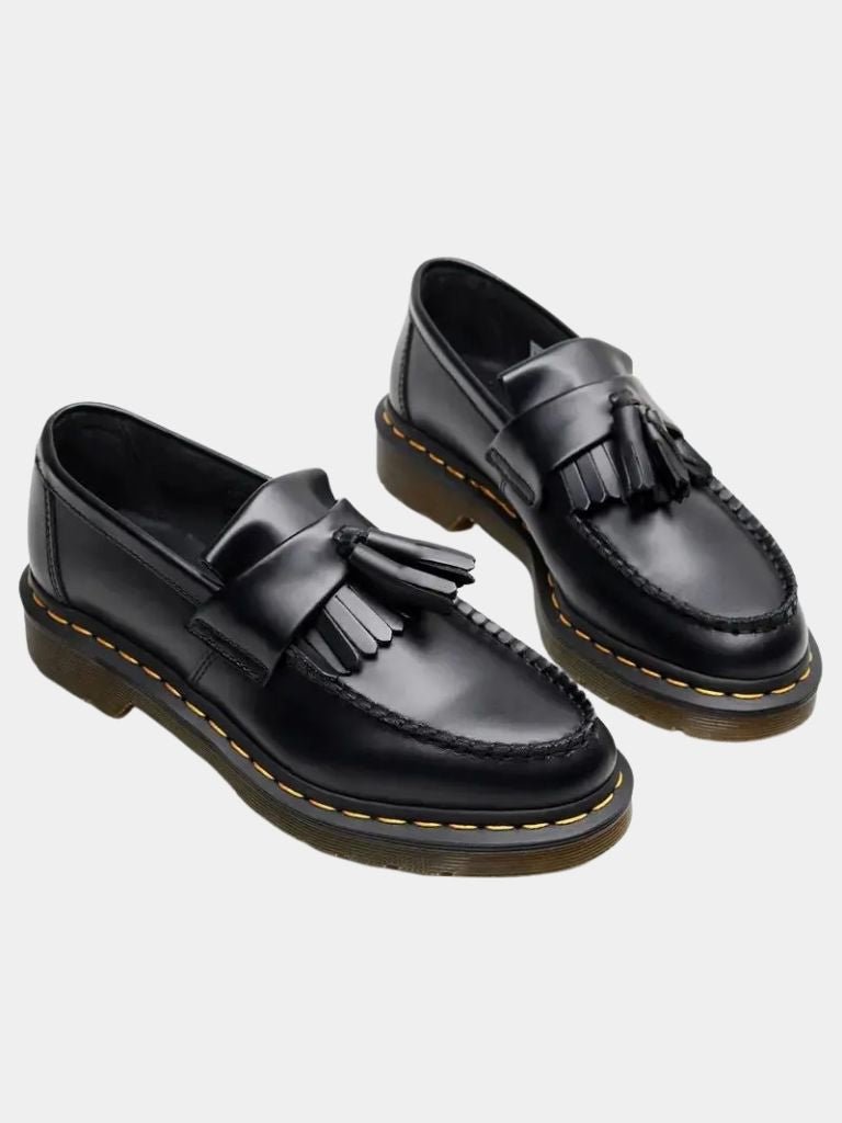 Black Leather Loafers - Manly Man