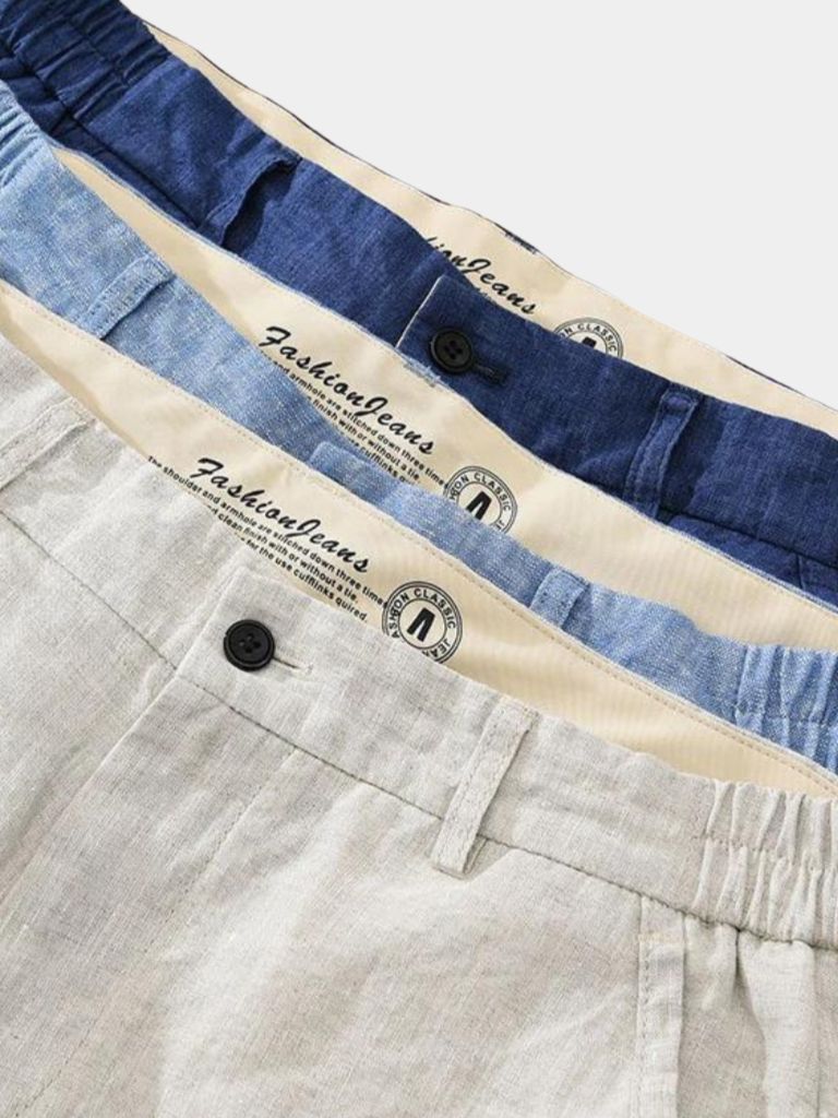 Bleu Horizon Linen Shorts - Manly Man