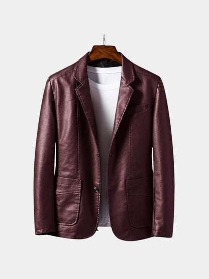 Bold Caramel Leather Jacket - Manly Man