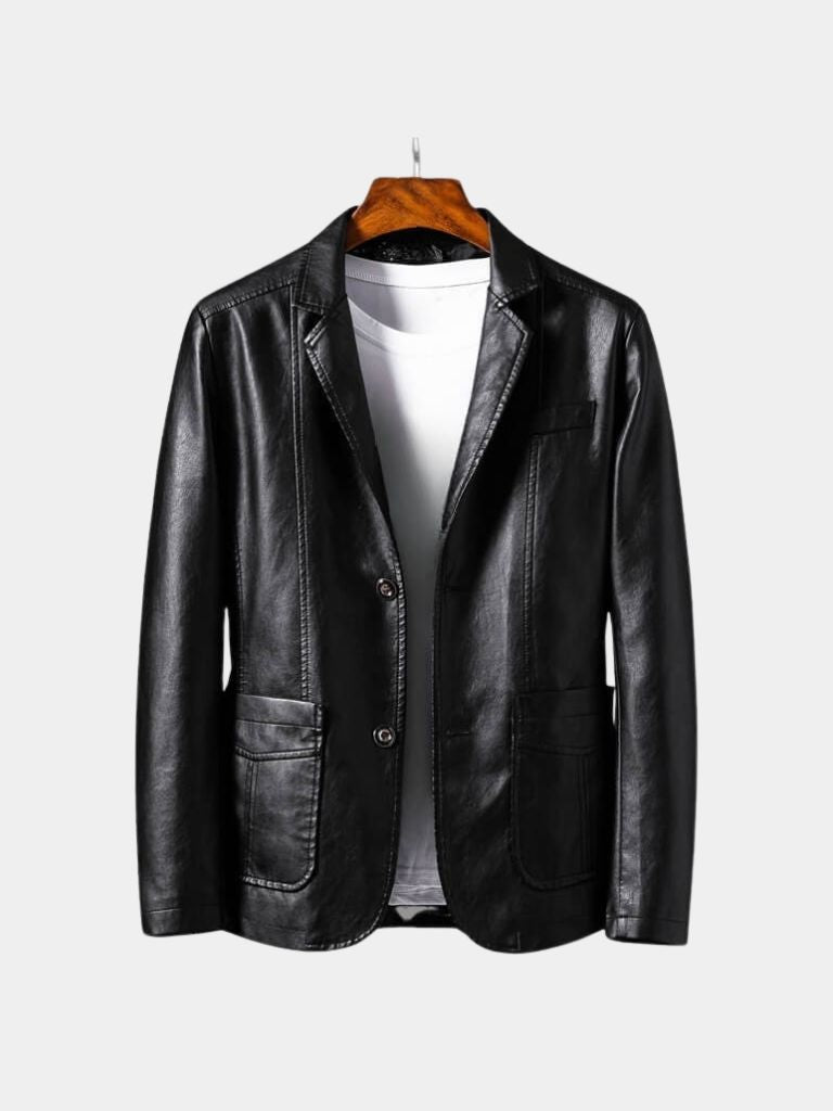 Bold Caramel Leather Jacket - Manly Man