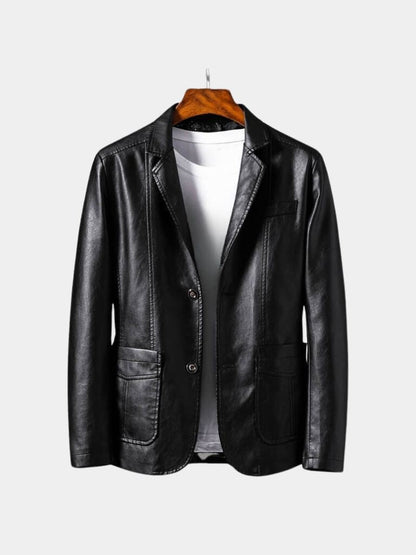 Bold Caramel Leather Jacket - Manly Man