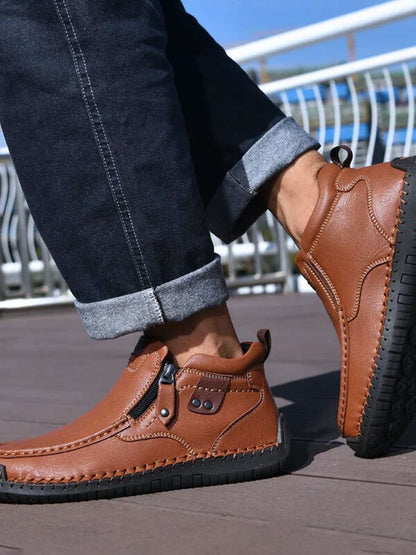 Botas de cuero valientes - Hombre varonil