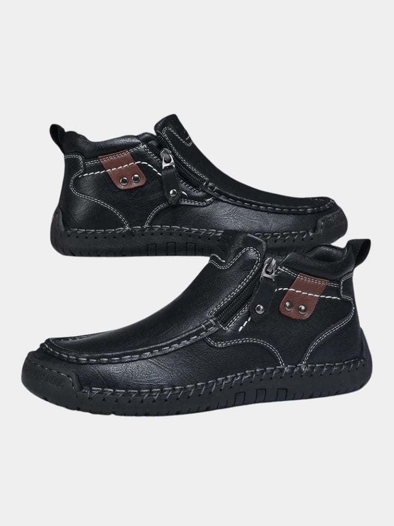 Botas de cuero valientes - Hombre varonil