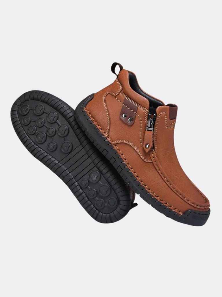 Botas de cuero valientes - Hombre varonil