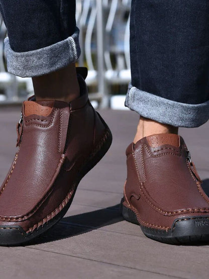 Botas de cuero valientes - Hombre varonil