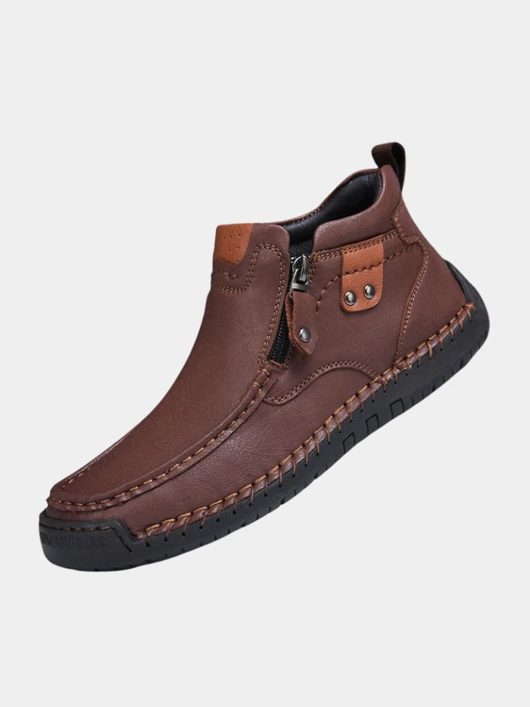 Botas de cuero valientes - Hombre varonil