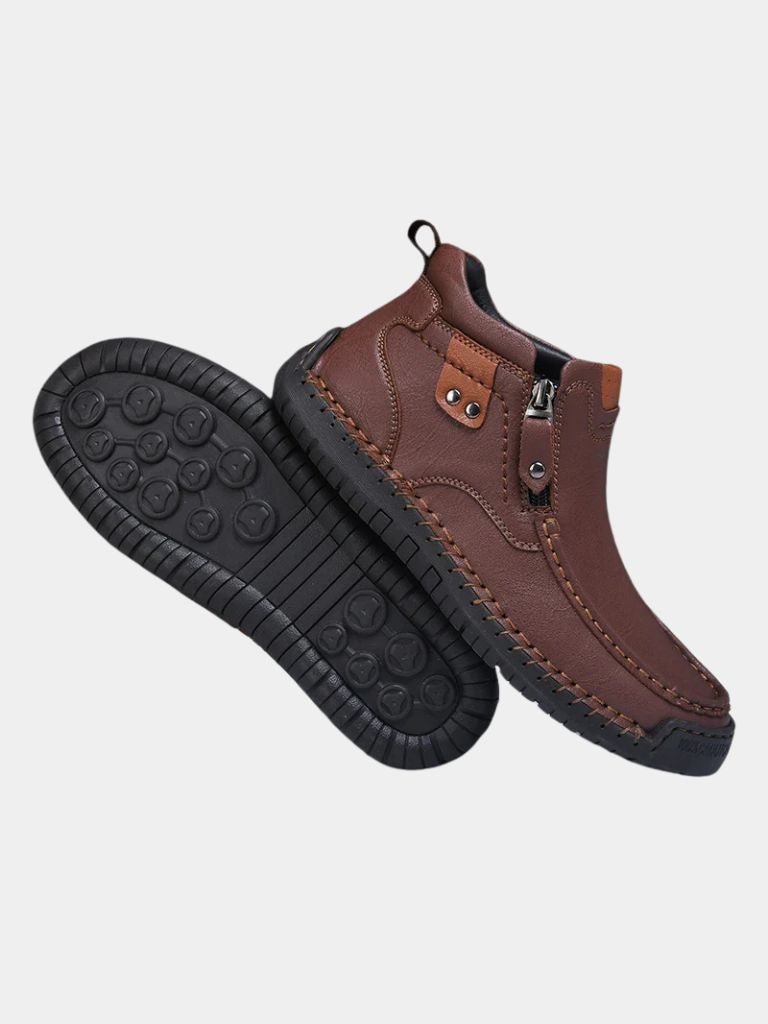 Botas de cuero valientes - Hombre varonil