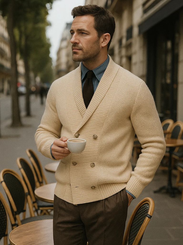 British Elegant Knit Cardigan - Manly Man