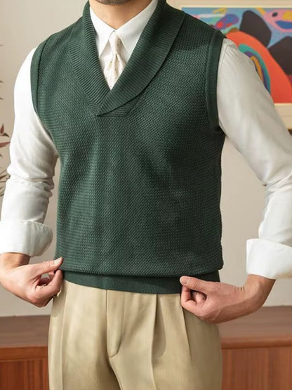 British Knit Vest Waistcoat - Manly Man