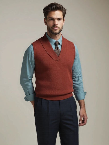 British Knit Vest Waistcoat - Manly Man