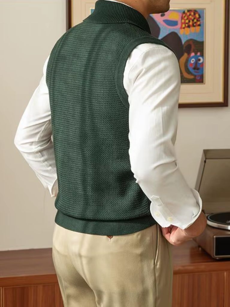 British Knit Vest Waistcoat - Manly Man