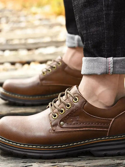 British Leather Elegant Oxford Shoes - Manly Man