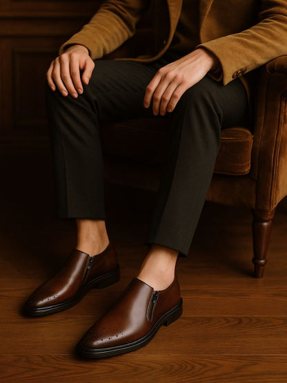 Mocasines de piel Brun Prestige - Manly Man