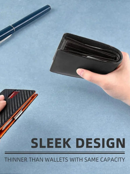 Carbon Fiber Anti RFID Minimalist Wallet - Manly Man
