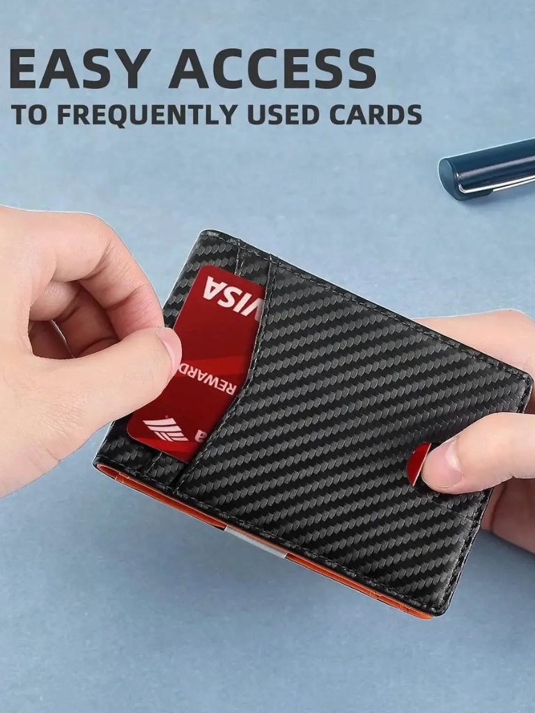 Carbon Fiber Anti RFID Minimalist Wallet - Manly Man