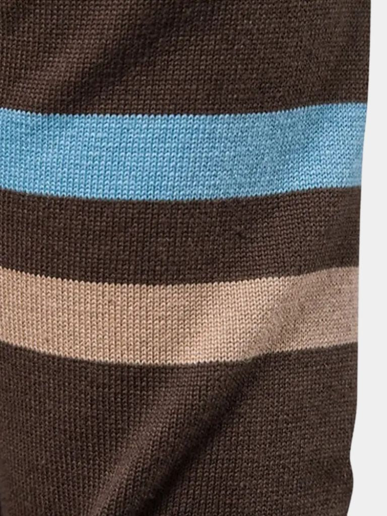 Cardigan Sweater Zipper Standing Collar Knitwear - Manly Man