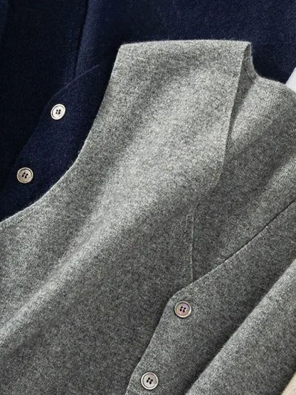 Cashmere Cardigan Vest  - Manly Man