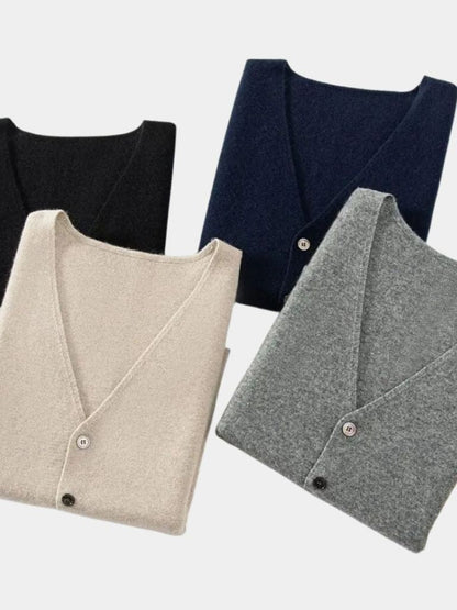 Cashmere Cardigan Vest  - Manly Man