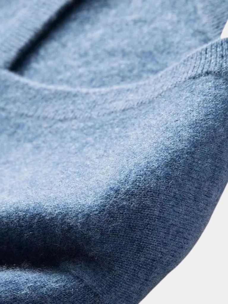 Cashmere V Neck Knitwear Sweater - Manly Man