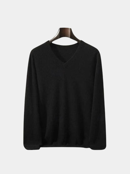 Cashmere V Neck Knitwear Sweater - Manly Man