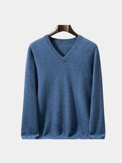 Cashmere V Neck Knitwear Sweater - Manly Man