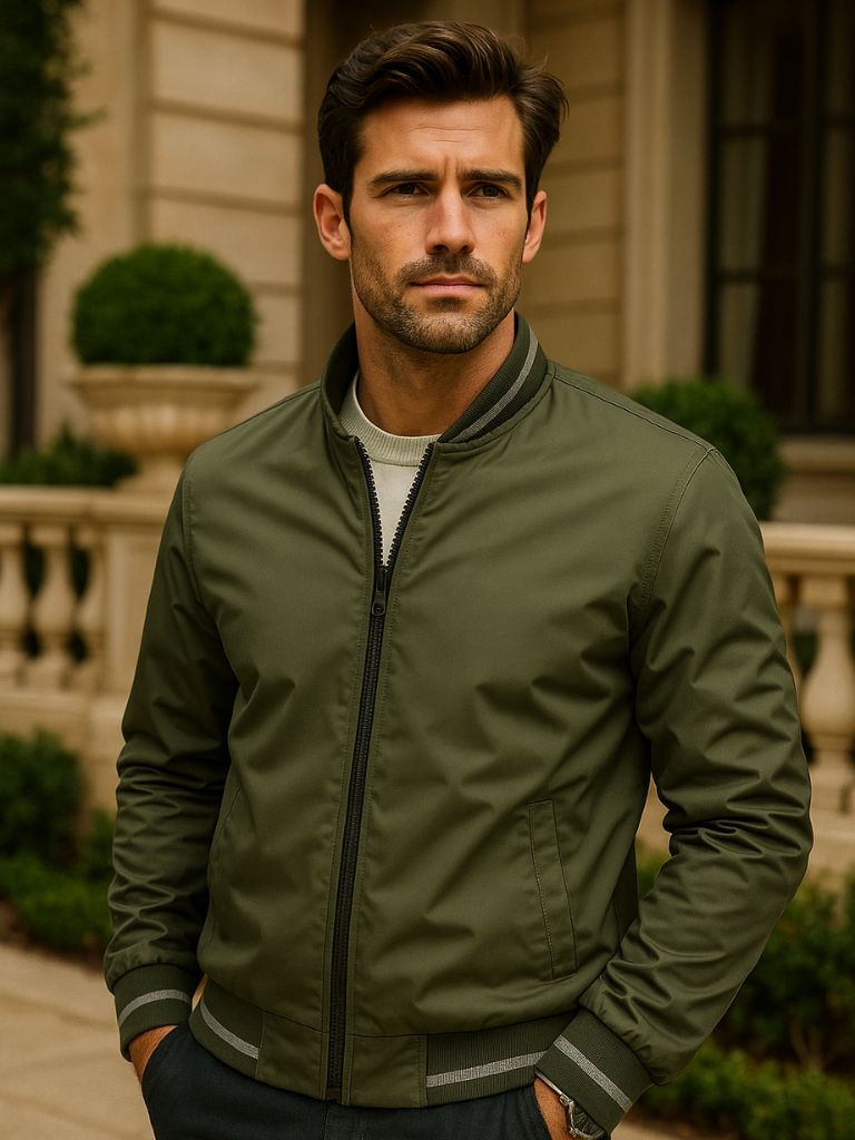 Casual Baseball Bomber Jacket - Manly Man