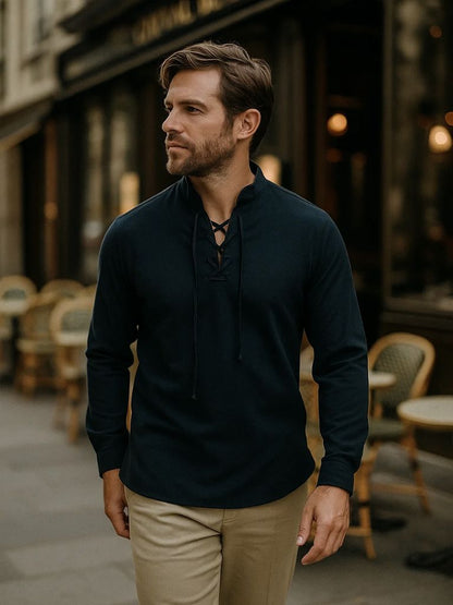 Casual Blouse Long Sleeve T-Shirt - Manly Man