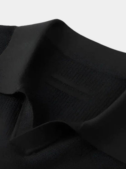 Casual Buttonless Knit Polo Shirt - Manly Man