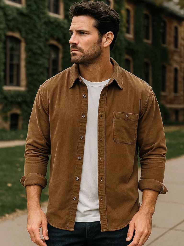 Casual Corduroy Shirt - Manly Man