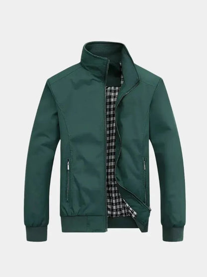 Casual Solid Bomber Jacket - Manly Man