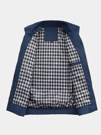 Casual Solid Bomber Jacket - Manly Man