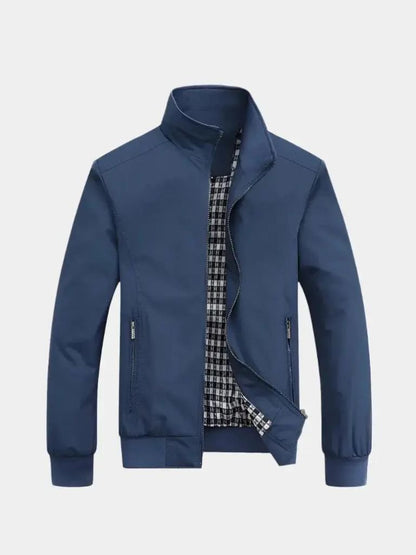 Casual Solid Bomber Jacket - Manly Man