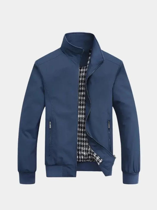 Casual Solid Bomber Jacket - Manly Man