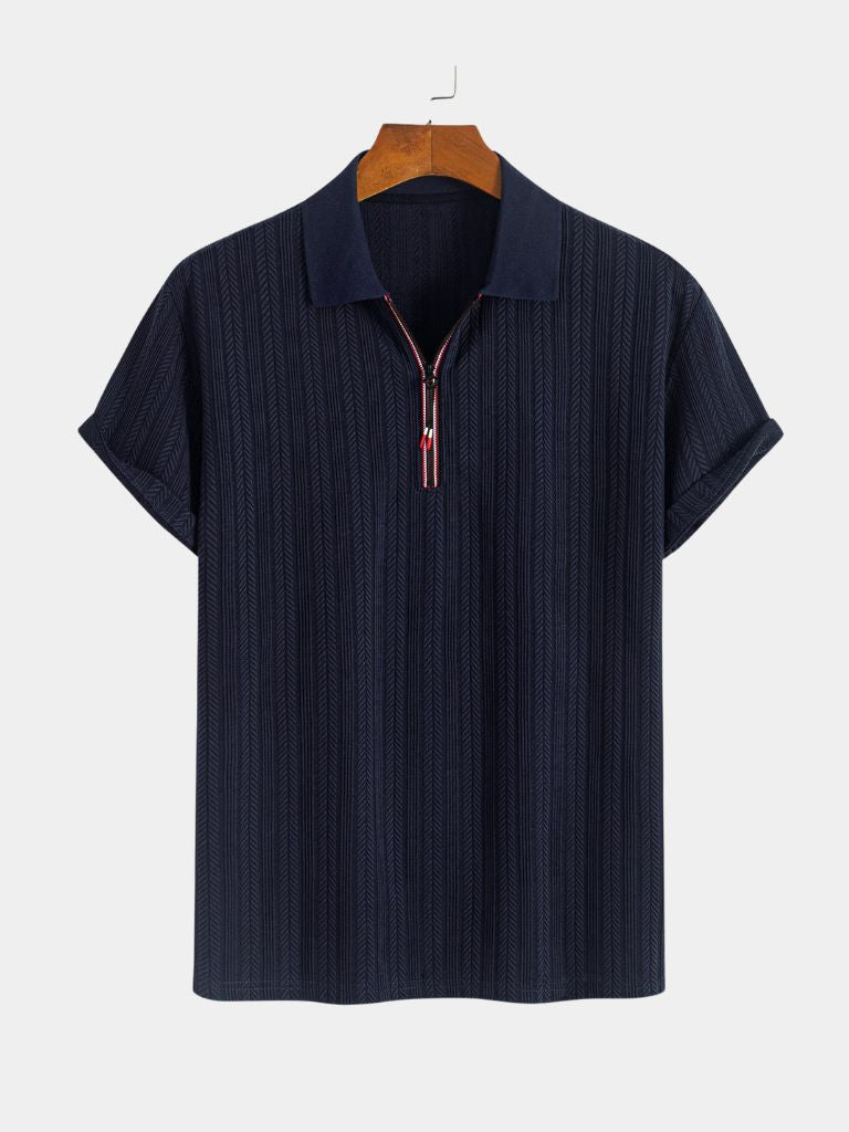 Cavalière Textured Polo – Manly Man