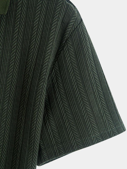 Cavalière Textured Polo – Manly Man