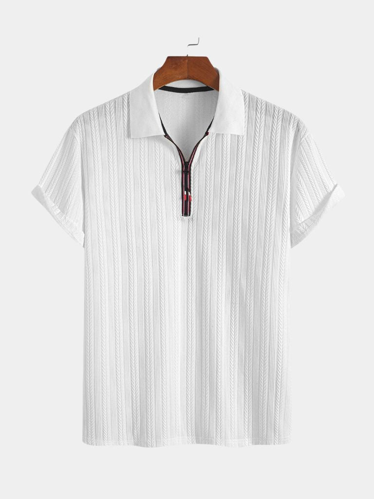 Cavalière Textured Polo – Manly Man