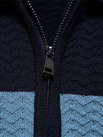 Classic Fit Quarter Zip Business Casual Short Sleeves Polo - Manly Man