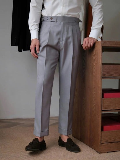Classic Genova Sidetab Trousers - Manly Man