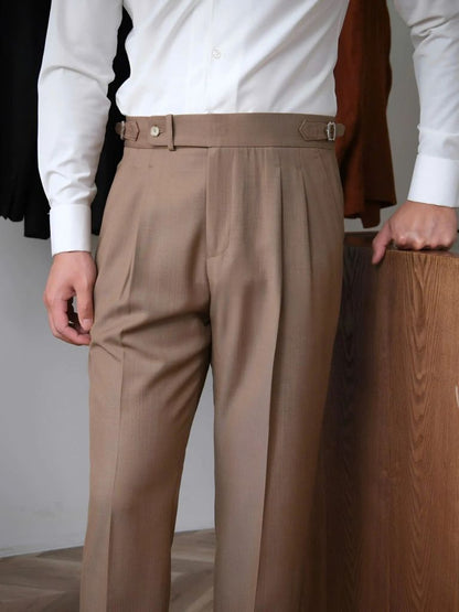 Classic Genova Sidetab Trousers - Manly Man