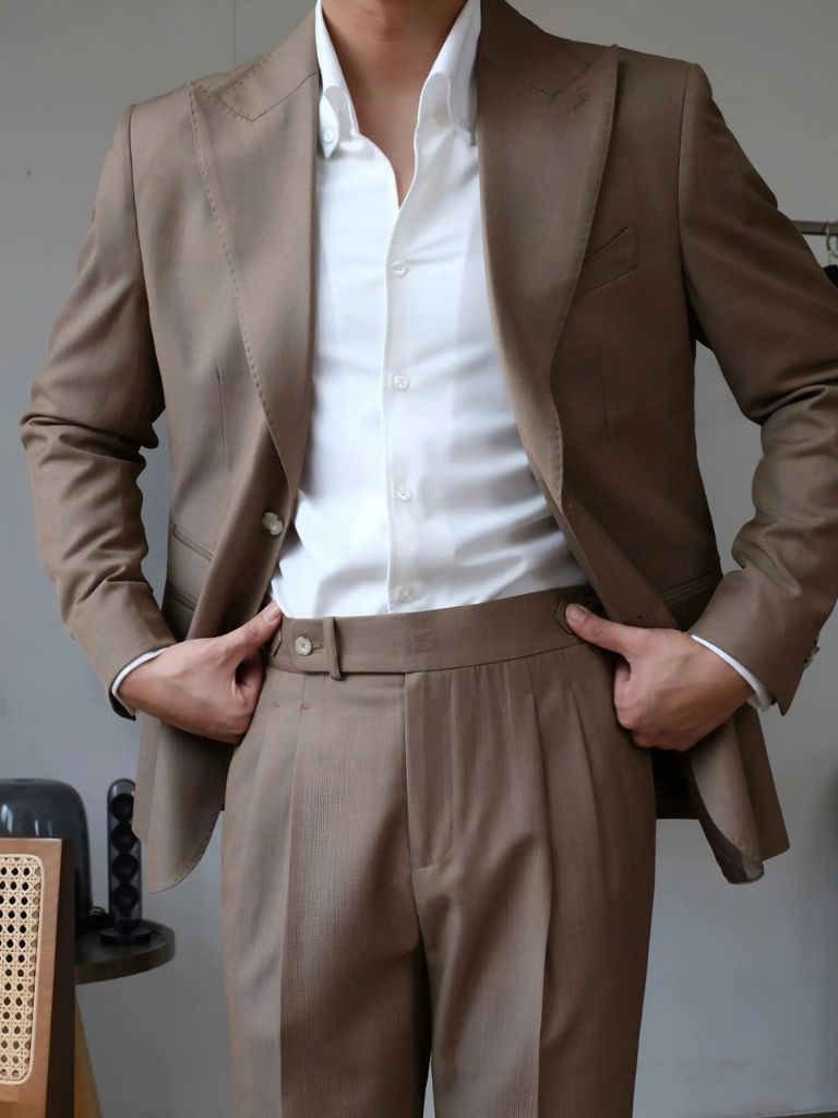 Classic Genova Sidetab Trousers - Manly Man