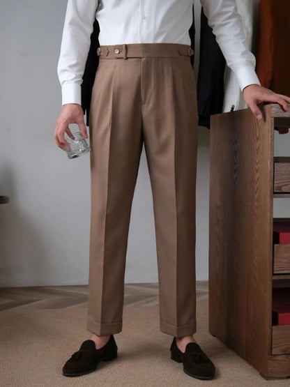 Classic Genova Sidetab Trousers - Manly Man