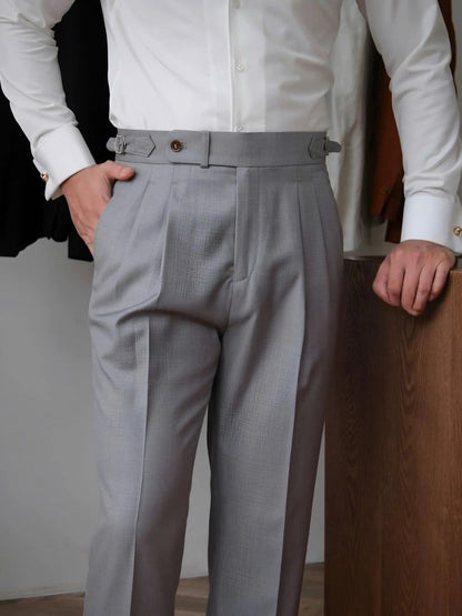 Classic Genova Sidetab Trousers - Manly Man