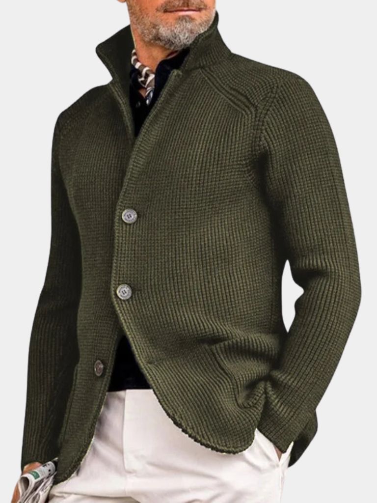 Classic Heritage Botton Knit Jacket - Manly Man