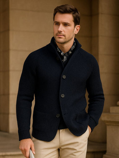 Classic Heritage Botton Knit Jacket - Manly Man