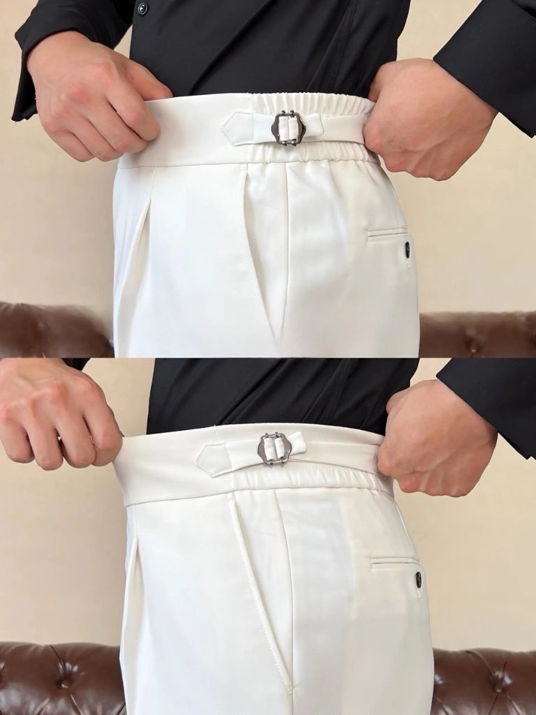 Classic Italia Sidetab Elastic Trousers - Manly Man