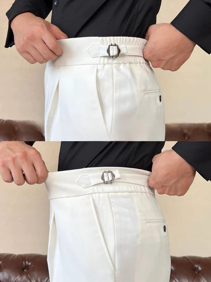 Classic Italia Sidetab Elastic Trousers - Manly Man