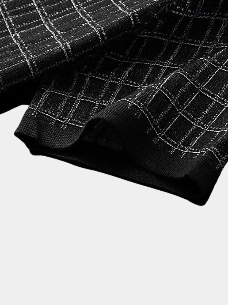 Classic Noir Knit Polo Shirt - Manly Man